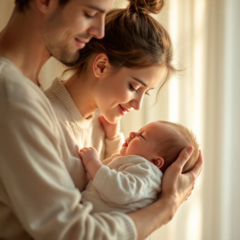 Bebis med förälder